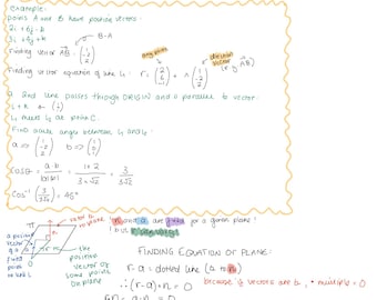 Notas de VECTORES - matemáticas avanzadas Edexcel