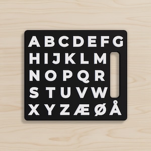 DK/NO Dansk Bogstavbræt / Norsk Bokstavbrett / Staving for å Kommunisere (S2C) / Stavning til Kommunikation (S2C)