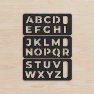 Stencil Letter Board Set of 3 (ENG) for Nonspeakers / Spellers / Spelling to Communicate (S2C) / RPM