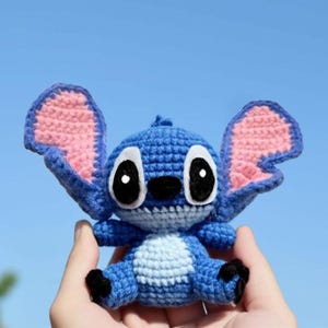 Stitch Crochet Pattern, Amigurumi Stitch PDF, Cute Alien Crochet Plush, DIY Stuffed Toy, Kawaii Amigurumi Pattern, Crochet Doll Tutorial