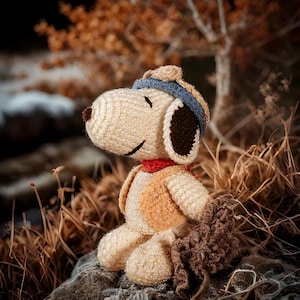 Snoopy Virkmönster: Amigurumi Hundplyschleksak (PDF)