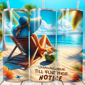 Beach ocean| wrap design | 20 oz skinny tumbler | Sublimation design | Beach tumbler PNG | Straight tumbler wrap | Digital download only