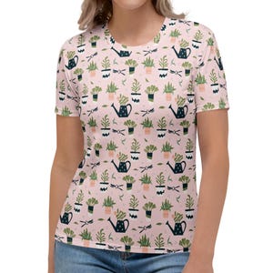 Gardening Plants T-Shirt: Women&#39;s Polyester Blend Tee