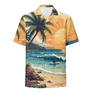 Ocean Breeze - Unisex button shirt