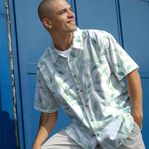 Delicate Green - Unisex button shirt
