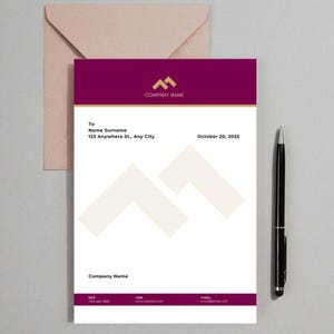 Membrete profesional | Plantilla personalizable
