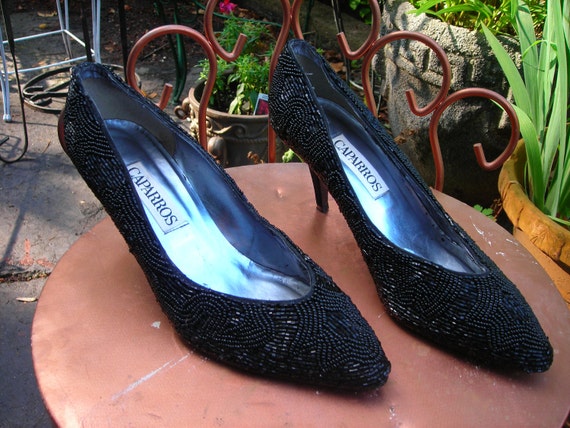 caparros beaded shoes