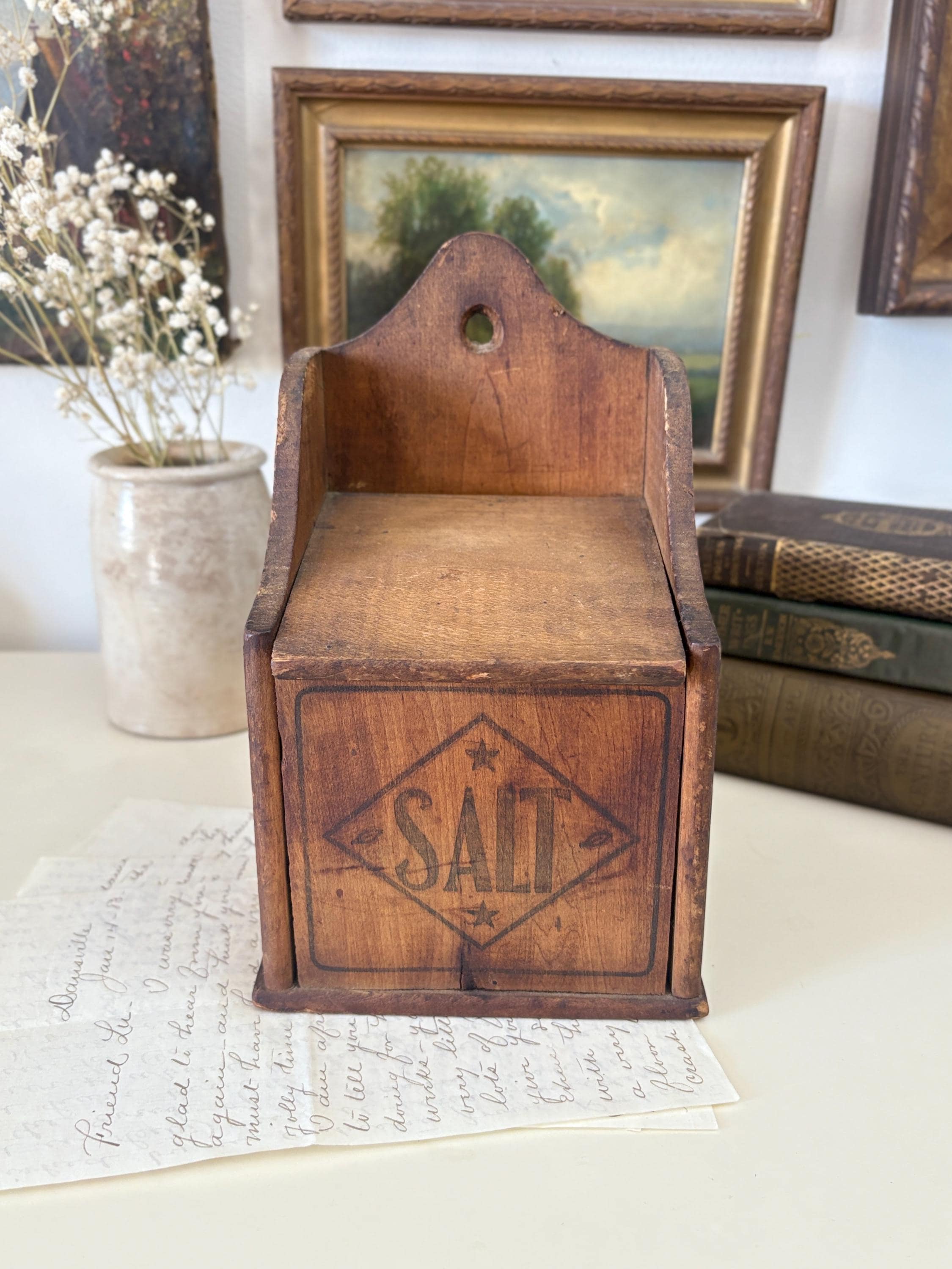 Antique Hanging Salt Box - Etsy