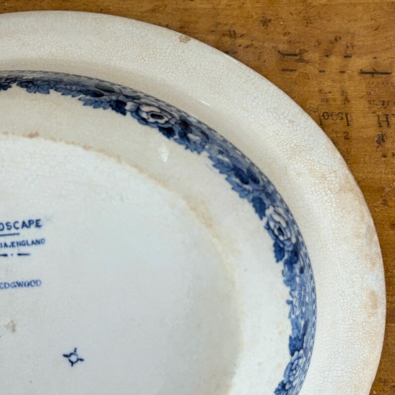 Antique Wedgwood Etruria “landscape” Serving Bowl Early 20th Century