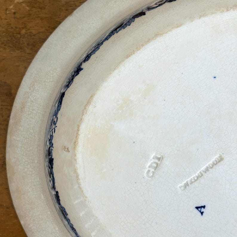 Antique Wedgwood Etruria “landscape” Serving Bowl Early 20th Century