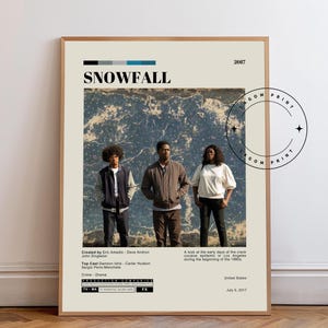 80s Crime Drama Poster: Minimalist Urban TV Show Wall Art