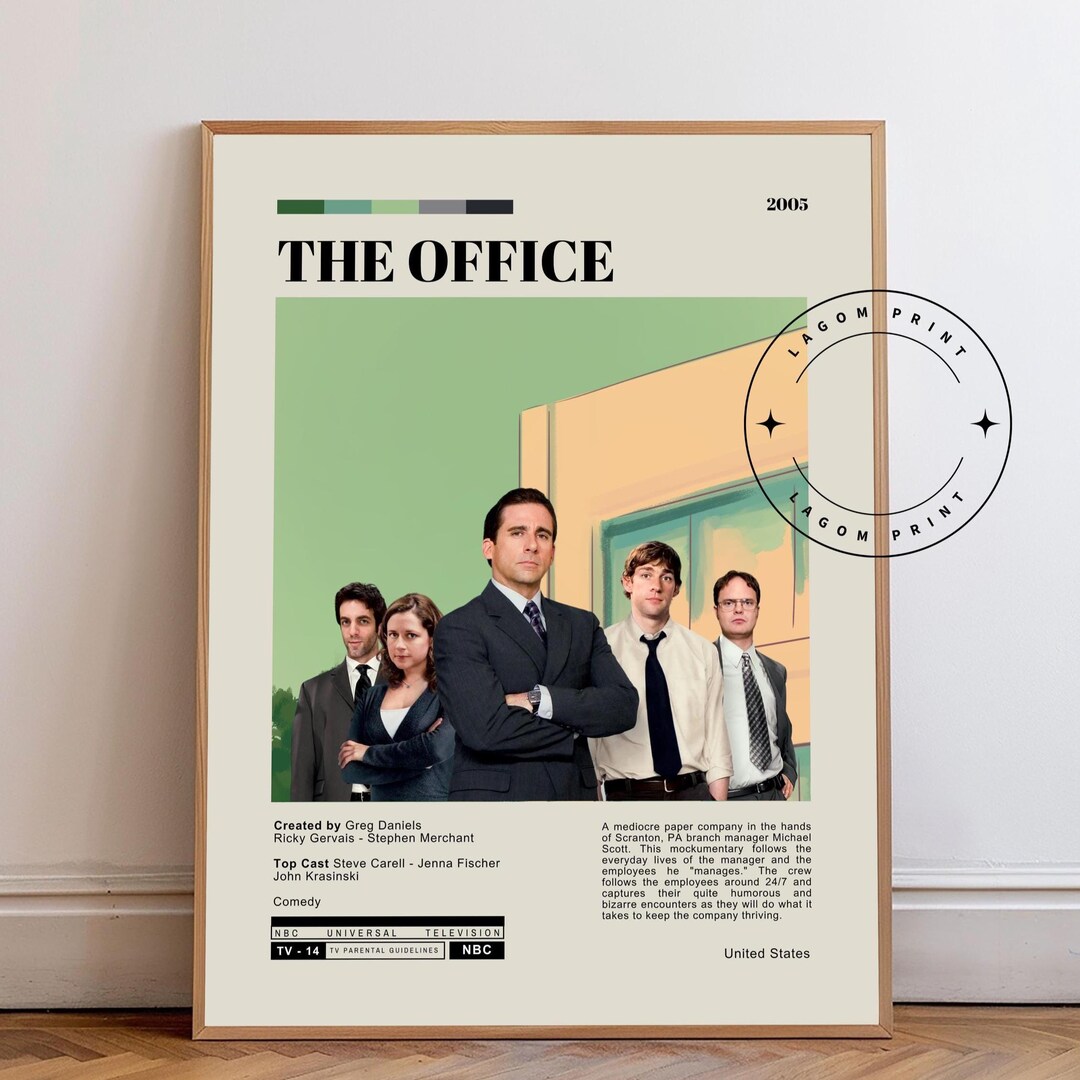The Office TV Show Poster: Michael Scott, Dunder Mifflin Art Print