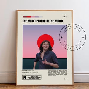 The Worst Person in the World Poster, Joachim Trier Film Print, Scandinavian Cinema Art, Renate Reinsve Wall Art, Modern Movie Poster