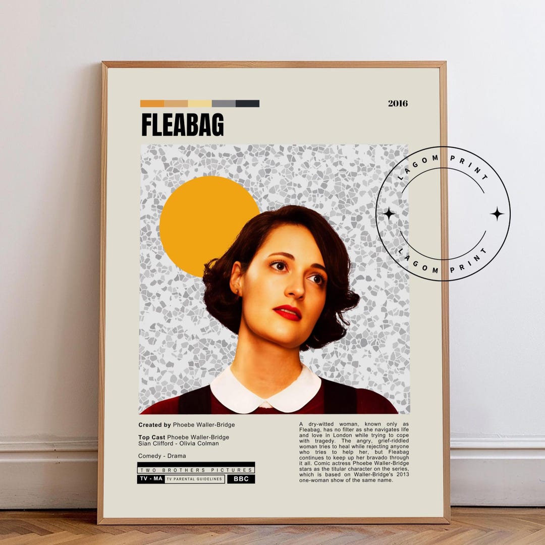 Fleabag TV Series Poster: Minimalist British Comedy Art Print