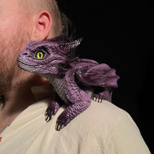Customizable Realistic Shoulder Dragon- in stock and ready to ship!