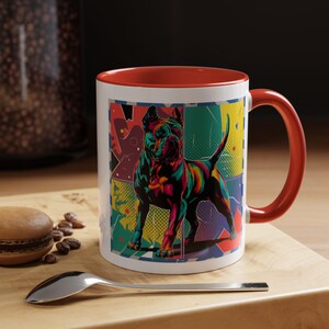 Cane Corso Coffee Cup,4-Panel Pop Art Mug,Cane Corso Lover,Corso Mom,Corso Dad,Dog Lover Gift,Cane Corso Gift