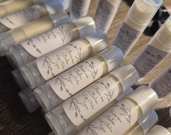 Natural Shea & Cocoa Butter Lip Balm - with Honey and Vitamin E