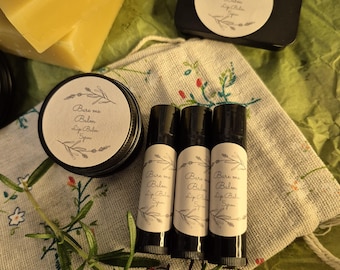 Natural Honey Lip Balm with local Beeswax and Shea butter. Ultimate hydration and care. Black tubes or tins