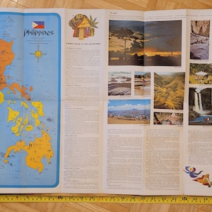 C.1960 map of the Philippines, Vintage map