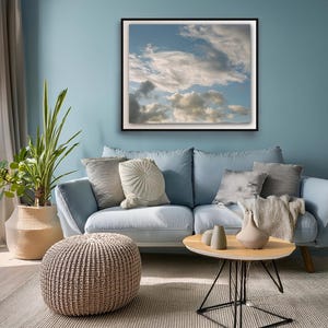 Soñando despierto - Póster A3 de arte original - regalo ideal para despedida de soltera, baby shower o inauguración de la casa #nubes #sueños #cielo #azul #naturaleza #belleza