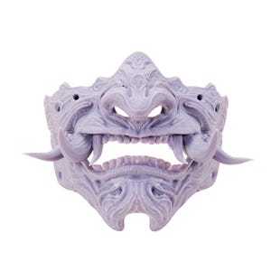Stormtusk Oni Mask Unpainted Resin 3D Printed Raw Kit for DIY Painting Oni