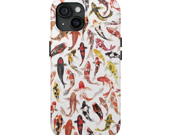 Koi Fischteich Handyhülle, asiatisches Design