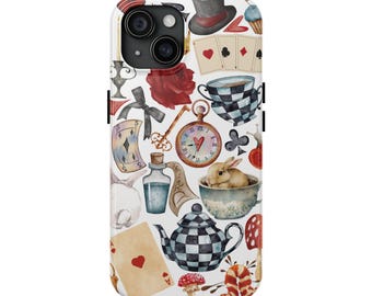 Alice in Wonderland Phone Case - Whimsical Mad Hatter Design