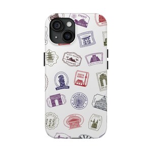 Travel Stamp Phone Case Wanderlust Globetrotter solo Traveller, Minimalistic Adventure Explorer Adventurer, unisex teen gift IPhone Samsung