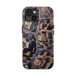 Tortoise Shell faux phone case Design Vintage gift for her Reptile Sea Turtle Elegant Protective Cover Cute Hard Shell Case iPhone samsung