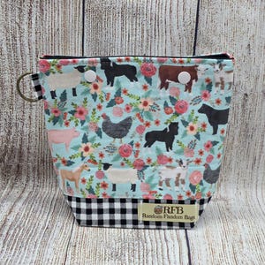 Sock Sack Project bag knitting bag for knitting crochet storage