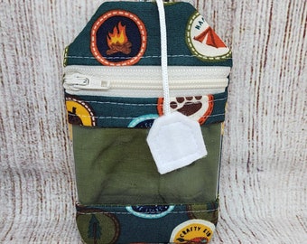 Bolsa para accesorios de tejido RF, bolsa de té para guardar artículos de punto y ganchillo.