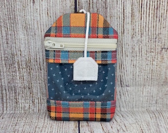 notions pouch RF tea bag for knitting crochet storage