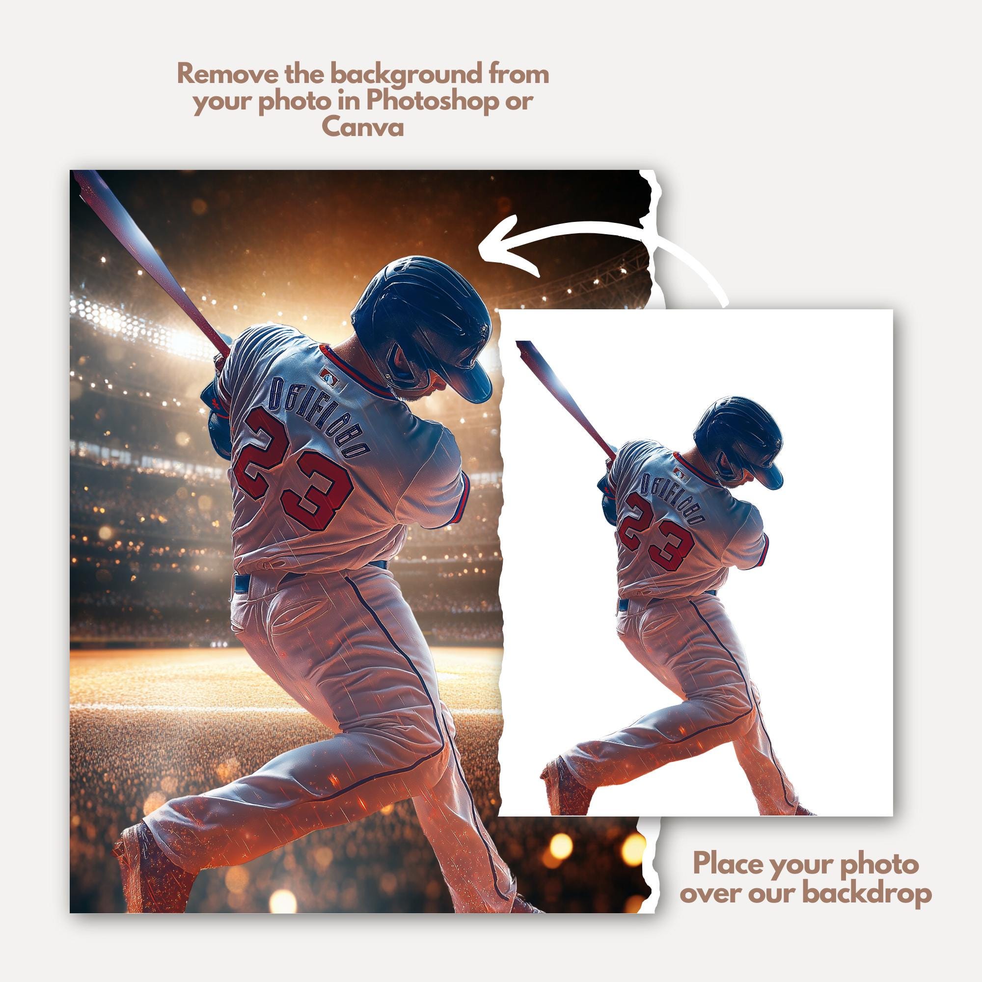 40 Baseball Digital Backdrops, Baseball Stadium Lights, Baseball Field ...