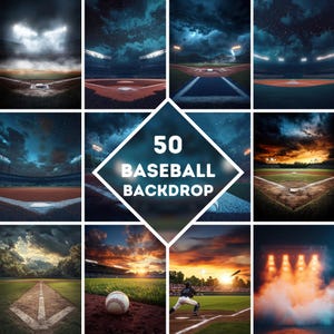 Könnte beinhalten: 50 Baseball-Hintergrundbilder. Die Bilder zeigen eine Vielzahl von Baseballfeldern, darunter Nachtspiele, Tagesspiele und Sonnenuntergänge. Einige Bilder zeigen einen Baseballspieler in Aktion. Die Bilder sind perfekt, um einen Baseball-Hintergrund für Ihre Fotos oder Videos zu erstellen.