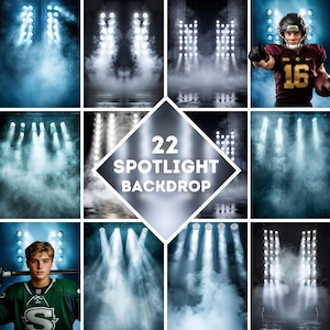 22 Stadium Lights Digital Photography Backdrops, Photoshop Overlays, Studio Backdrops For Photographers, Digital Sports Backdrops