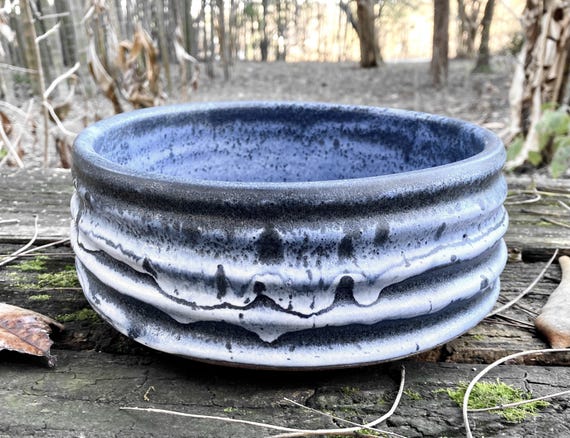 STONEWARE DOG BOWL