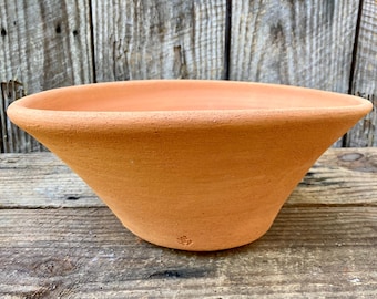 TERRACOTTA PLANTER #70. Wheel thrown clay planter. Unique studio pottery.