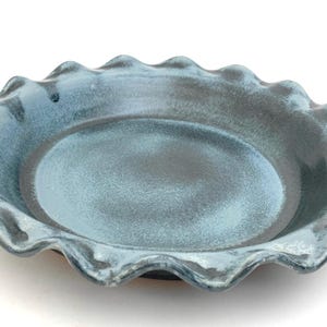 STONEWARE PIE PLATE #14 ceramic pan for pies, tarts, casseroles and other baking - food safe - wheel thrown - studio pottery - one of a kind