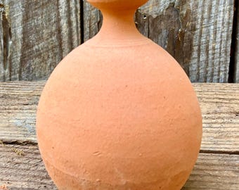 FRENCH WATERING BELL #7. Terracotta pot for gentle watering of houseplants. Handmade.