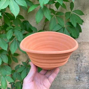 TERRA COTTA PLANTER #5 gedrehter Keramik Blumentopf - unglasierter poröser Ton - Kaktus - Sukkulenten - Zimmerpflanzen - Studiokeramik - Unikat