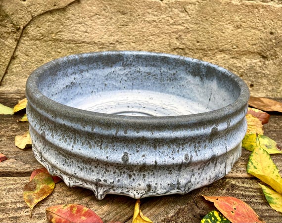 STONEWARE DOG BOWL