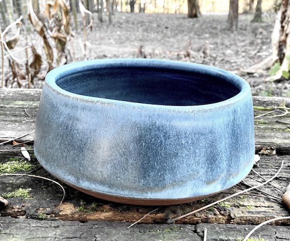 STONEWARE DOG BOWL