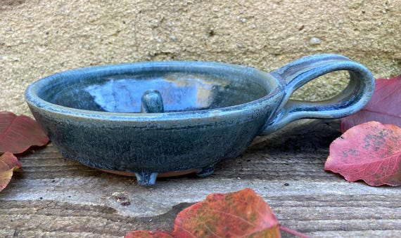 MICROWAVE EGG COOKER #62. Ceramic dish for quick omelette or baked apple. For home, office and dorm.