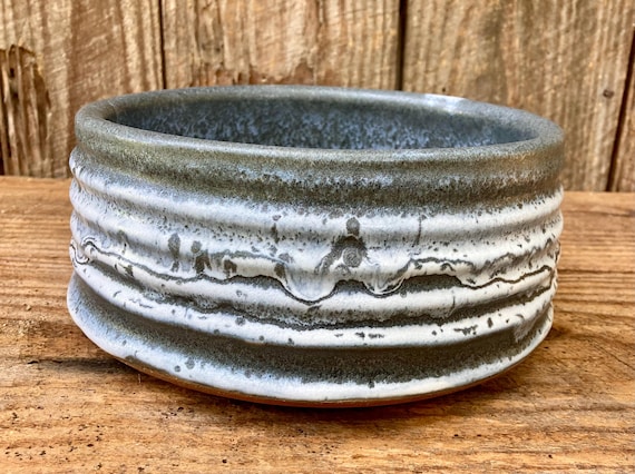 STONEWARE DOG BOWL