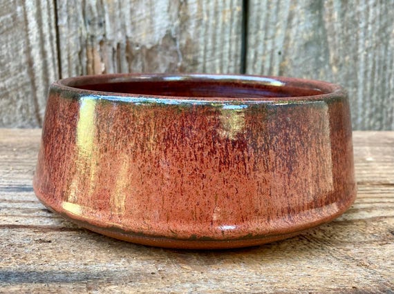 STONEWARE DOG BOWL