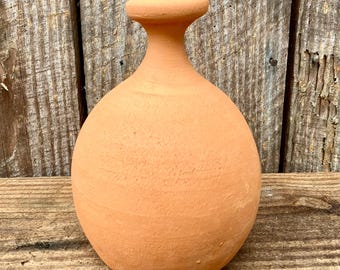 FRENCH WATERING BELL #6. Terracotta pot for gentle watering of houseplants. Handmade.
