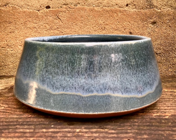 STONEWARE DOG BOWL