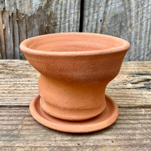 TERRAKOTTALERA KRUKAN #62. Handgjord hantverkskruka. Unik studiokeramik.