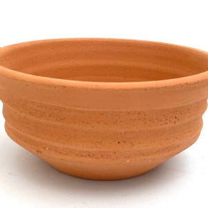 CERAMIC FLOWER POT #1 unique handcrafted terracotta pot for plants - porous red clay -handmade studio pottery - wheel thrown - one of a kind
