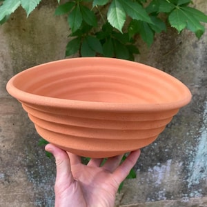 TERRAKOTTA BLUMENAMPEL #7 einzigartige handgefertigte Keramik für Pflanzen - Rad geworfen - Terra cotta Keramik - unique - studio Keramik